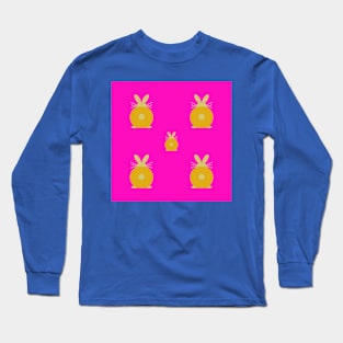 Neon Bunny pattern Long Sleeve T-Shirt